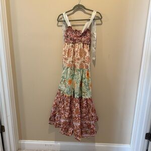 Free People Floral Patchwork Maxi Dress